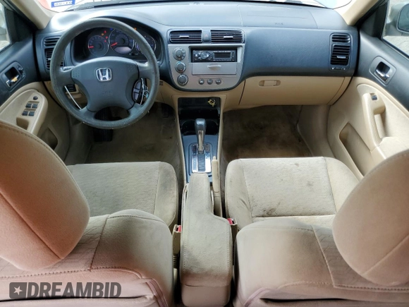2005 Honda Civic with VIN JHMES96625S000589, listed as a Copart auction lot 44033985 with 161,944 mi miles and Salvage Title. Bid and sale history available at DreamBid. Image 8.