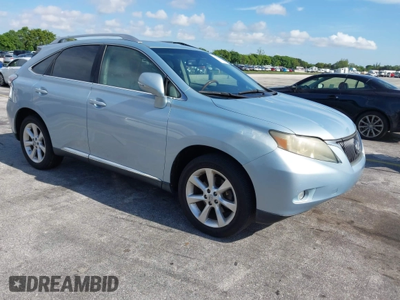 2010 Lexus RX 350 with VIN JTJZK1BA0A2403749, listed as a IAAI auction lot 42708297 with 133,999 mi miles and . Bid and sale history available at DreamBid. Image 1.