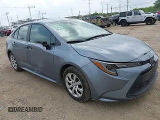 2024 Toyota Corolla LE with VIN 5YFB4MDE6RP179593, listed as a IAAI auction lot 42125565 with 25,856 mi miles. Bid and sale history available at carsss.com. Image 1.