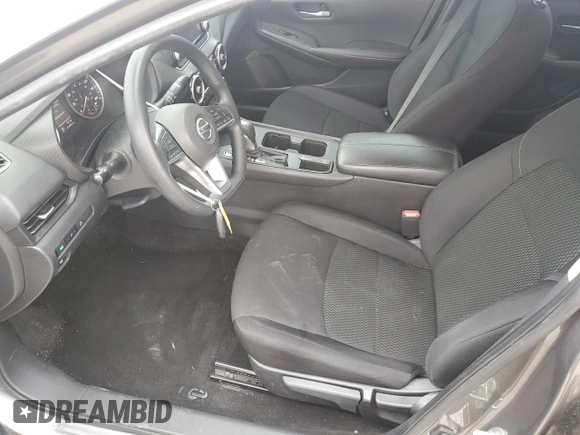 2022 Nissan Sentra S with VIN 3N1AB8BV7NY281834, listed as a Copart auction lot 47828375 with 45,484 mi miles and Salvage Title. Bid and sale history available at carsss.com. Image 7.
