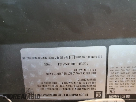 2016 Chevrolet Colorado 4WD LT с VIN 1GCGTCE30G1236131, выставлен на аукционе Copart как лот 61594245 с пробегом 146 217 миль миль и Списание • Salvage title. История ставок и продаж доступна на DreamBid. Изображение 12.