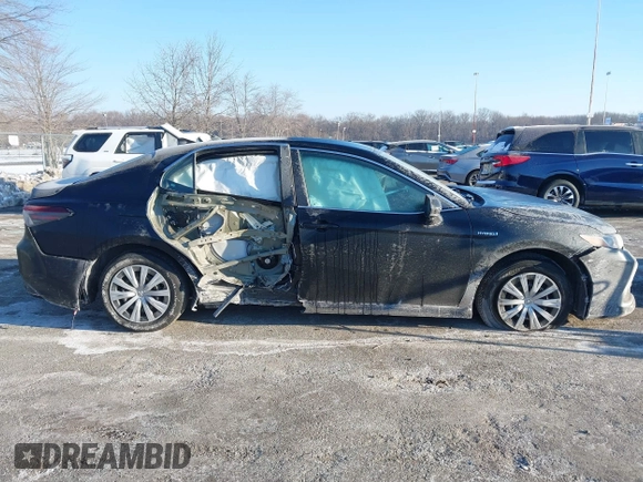 2021 Toyota Camry Hybrid LE with VIN 4T1C31AK6MU554826, listed as a IAAI auction lot 41413617 with 168,787 mi miles. Bid and sale history available at carsss.com. Image 14.