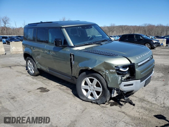 2020 Land Rover Defender with VIN SALEK7EX1L2029555, listed as a Copart auction lot 47935285 with 27,542 mi miles and Salvage title. Bid and sale history available at DreamBid. Image 4.