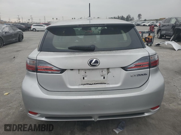 2012 Lexus CT 200h with VIN JTHKD5BH5C2100258, listed as a Copart auction lot 50831605 with 174,852 mi miles and Non repairable. Bid and sale history available at DreamBid. Image 6.