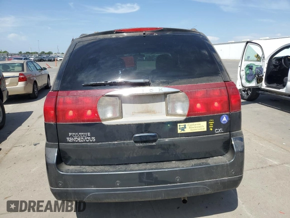2004 Buick Rendezvous with VIN 3G5DB03E64S507753, listed as a Copart auction lot 53326135 with 60,781 mi miles and Salvage Title. Bid and sale history available at DreamBid. Image 6.