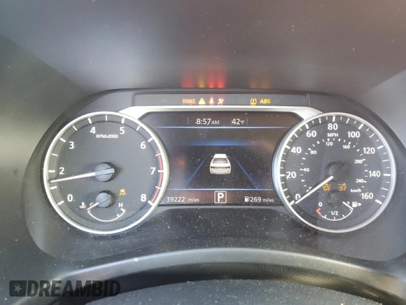 2020 Nissan Sentra SR with VIN 3N1AB8DV3LY261882, listed as a Copart auction lot 49199405 with 39,222 mi miles and Salvage Title. Bid and sale history available at DreamBid. Image 9.