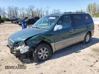 2004 Kia Sedona LX with VIN KNDUP131746564626, listed as a Copart auction lot 52408985 with 120,840 mi miles and Salvage Title. Bid and sale history available at carsss.com. Image 1.