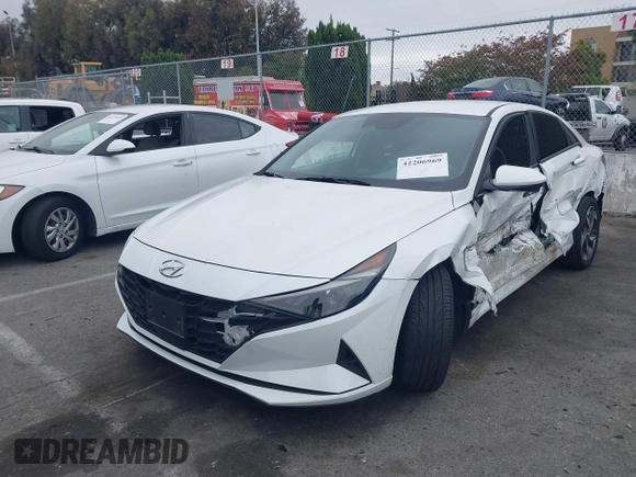 2023 Hyundai Elantra SEL with VIN 5NPLS4AG8PH097908, listed as a IAAI auction lot 42206969 with 42,599 mi miles and . Bid and sale history available at DreamBid. Image 17.