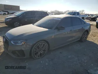 2021 Audi S4 Premium Plus with VIN WAUB4AF46MA012762, listed as a Copart auction lot 42128455 with 43,937 mi miles and Salvage Title. Bid and sale history available at carsss.com. Image 1.