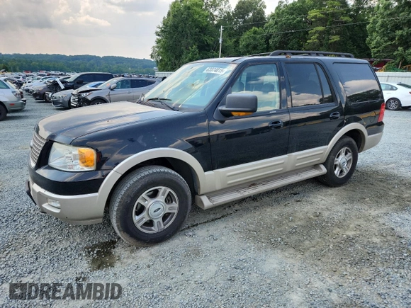 2005 Ford Expedition Eddie Bauer with VIN 1FMFU185X5LA37000, listed as a Copart auction lot 63374015 with 144,420 mi miles and Salvage title. Bid and sale history available at DreamBid. Image 1.