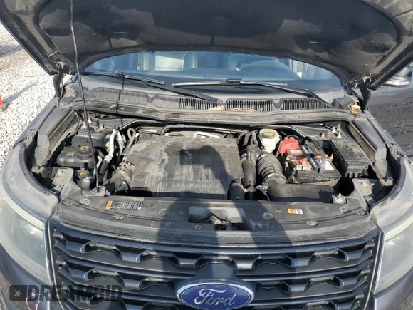 2017 Ford Explorer Sport with VIN 1FM5K8GT5HGB17022, listed as a Copart auction lot 56956435 with 85,560 mi miles and Salvage title. Bid and sale history available at DreamBid. Image 12.