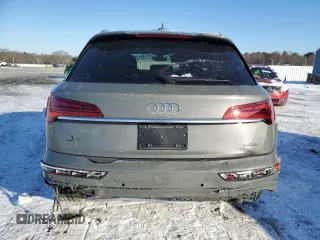 2023 Audi Q5 S line Premium Plus with VIN WA1EAAFY2P2180824, listed as a Copart auction lot 41859325 with 28,491 mi miles and Salvage Title. Bid and sale history available at carsss.com. Image 6.