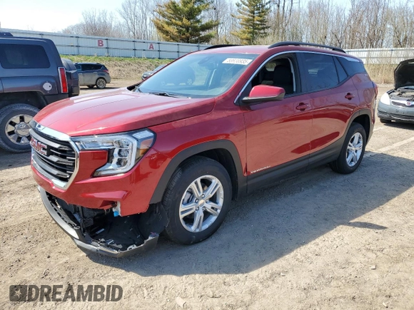 2024 GMC Terrain SLE with VIN 3GKALMEG0RL384763, listed as a Copart auction lot 53836935 with 279 mi miles and Salvage title. Bid and sale history available at DreamBid. Image 1.