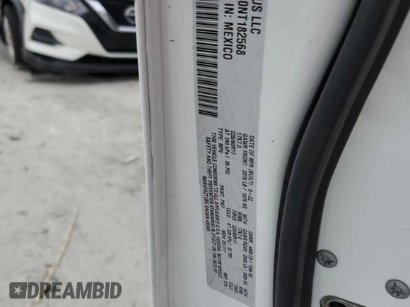 2022 Jeep Compass Altitude with VIN 3C4NJCBB0NT182568, listed as a Copart auction lot 85894384 with 43,571 mi miles and Salvage title. Bid and sale history available at DreamBid. Image 14.