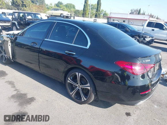 2022 Mercedes-Benz C 300 with VIN W1KAF4GB1NR055504, listed as a IAAI auction lot 42035044 with 26,585 mi miles and . Bid and sale history available at DreamBid. Image 3.