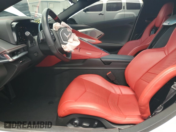 2021 Chevrolet Corvette 2LT with VIN 1G1YB2D43M5112704, listed as a Copart auction lot 61241414 with 23,159 mi miles and Salvage Title. Bid and sale history available at carsss.com. Image 7.