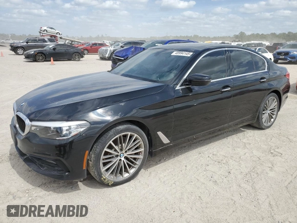 2018 BMW 5 Series 530i with VIN WBAJA5C54JG899845, listed as a Copart auction lot 48994145 with 57,379 mi miles and Salvage Title. Bid and sale history available at DreamBid. Image 1.