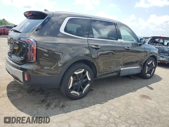 2023 Kia Telluride EX X-Line with VIN 5XYP3DGC2PG355687, listed as a Copart auction lot 64475405 with 37,565 mi miles and Salvage title. Bid and sale history available at DreamBid. Image 3.