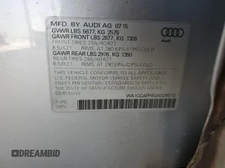 2016 Audi SQ5 Premium Plus with VIN WA1CCAFP6GA026910, listed as a Copart auction lot 69436704 with 74,595 mi miles and Salvage Title. Bid and sale history available at carsss.com. Image 13.