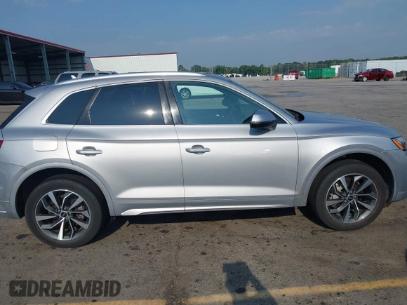 2021 Audi Q5 Premium with VIN WA1AAAFY4M2004691, listed as a IAAI auction lot 42393635 with 17,802 mi miles and . Bid and sale history available at DreamBid. Image 13.