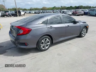 2018 Honda Civic Sedan LX with VIN 19XFC2F59JE044099, listed as a IAAI auction lot 41719337 with 44,534 mi miles. Bid and sale history available at carsss.com. Image 4.