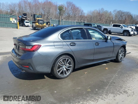 2022 BMW 3 Series 330i xDrive with VIN 3MW5R7J01N8C31647, listed as a Copart auction lot 51417365 with 0 mi miles and Salvage Title. Bid and sale history available at carsss.com. Image 3.