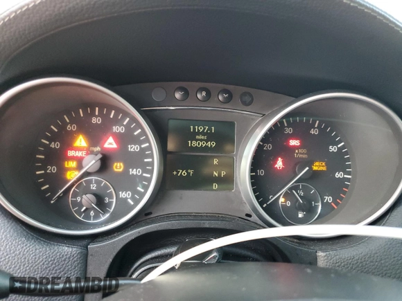 2007 Mercedes-Benz GL-Class with VIN 4JGBF71EX7A108443, listed as a Copart auction lot 75088444 with 180,949 mi miles and Salvage Title. Bid and sale history available at carsss.com. Image 9.