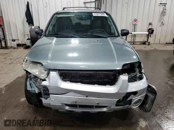 2005 Ford Escape Hybrid with VIN 1FMCU95H55KD77032, listed as a Copart auction lot 41877345 with 241,279 mi miles and Salvage title. Bid and sale history available at DreamBid. Image 5.