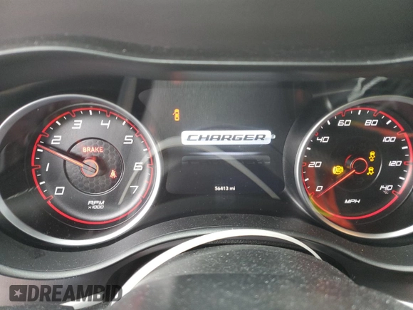 2022 Dodge Charger SXT with VIN 2C3CDXBG9NH165637, listed as a Copart auction lot 50150465 with 56,413 mi miles and Salvage Title. Bid and sale history available at DreamBid. Image 9.