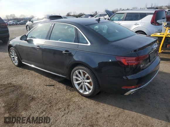2019 Audi A4 Premium Plus with VIN WAUENAF40KN002714, listed as a Copart auction lot 46625275 with 40,124 mi miles and Salvage Title. Bid and sale history available at carsss.com. Image 2.