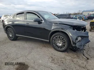2025 Mercedes-Benz GLC with VIN W1NKJ4HB4SF294787, listed as a Copart auction lot 88572575 with 824 mi miles and Salvage Title. Bid and sale history available at carsss.com. Image 4.
