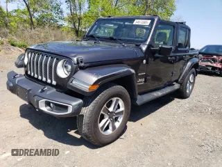 2021 Jeep Wrangler Unlimited Sahara z VIN 1C4HJXEN6MW609397, wystawiony jako Copart lot #54673565 z przebiegiem 42 601 mil mil oraz Szkoda całkowita • Salvage title. Historia ofert i sprzedaży dostępna na DreamBid. Obrazek 1.