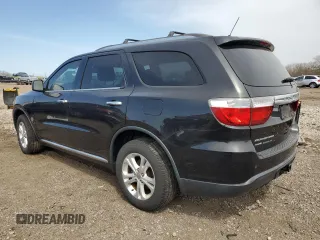 2013 Dodge Durango Crew with VIN 1C4RDJDG8DC661823, listed as a Copart auction lot 53027225 with 215,090 mi miles and Clean Title. Bid and sale history available at carsss.com. Image 2.