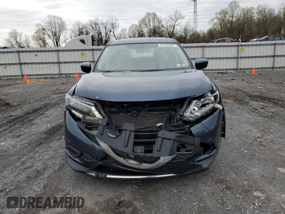 2016 Nissan Rogue S with VIN KNMAT2MV1GP602792, listed as a Copart auction lot 52709285 with 47,308 mi miles and Salvage Title. Bid and sale history available at carsss.com. Image 5.