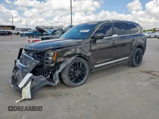 2020 Kia Telluride SX z VIN 5XYP5DHC1LG038521, wystawiony jako Copart lot #55861575 z przebiegiem 56 694 mil mil oraz Tytuł czysty. Historia ofert i sprzedaży dostępna na DreamBid. Obrazek 1.