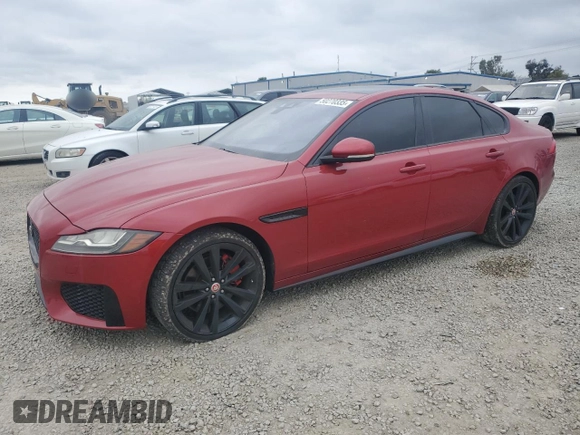 2018 Jaguar XF with VIN SAJBG4FV8JCY69204, listed as a Copart auction lot 50270335 with 45,243 mi miles and Salvage Title. Bid and sale history available at DreamBid. Image 1.