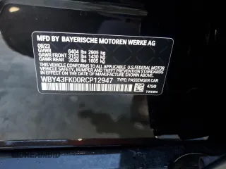 2024 BMW i5 M60 z VIN WBY43FK00RCP12947, wystawiony jako Copart lot #73754024 z przebiegiem Nie podano mil oraz Szkody całkowita. Historia ofert i sprzedaży dostępna na DreamBid. Obrazek 13.