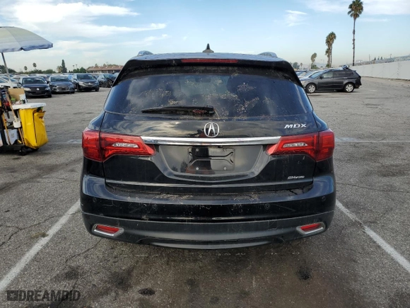 2016 Acura MDX w/Advance with VIN 5FRYD4H91GB042897, listed as a Copart auction lot 70005733 with 0 mi miles and Salvage Title. Bid and sale history available at carsss.com. Image 6.