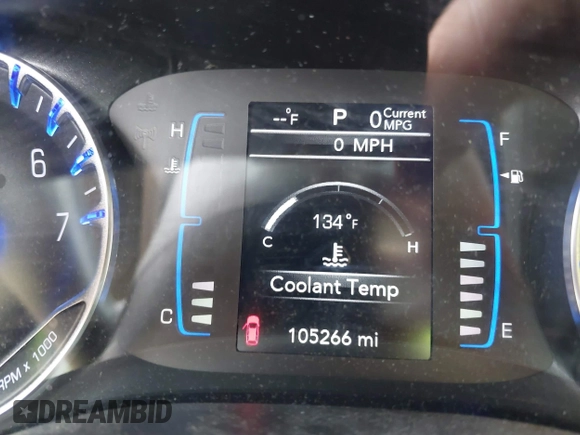 2017 Chrysler Pacifica Touring with VIN 2C4RC1DG8HR502333, listed as a IAAI auction lot 42357607 with 105,266 mi miles and . Bid and sale history available at DreamBid. Image 15.