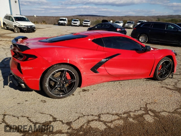 2021 Chevrolet Corvette 2LT with VIN 1G1YB2D45M5114373, listed as a Copart auction lot 45859665 with 40,674 mi miles and Salvage title. Bid and sale history available at DreamBid. Image 3.