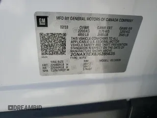 2018 Chevrolet Equinox LT with VIN 2GNAXTEX8J6285635, listed as a Copart auction lot 49552915 with 35,607 mi miles and Salvage Title. Bid and sale history available at carsss.com. Image 15.