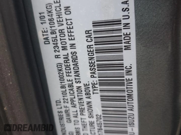 2001 Subaru Legacy Outback z VIN 4S3BH665017645702, wystawiony jako Copart lot #85477524 z przebiegiem 123 763 mil mil oraz Szkoda całkowita • Salvage title. Historia ofert i sprzedaży dostępna na DreamBid. Obrazek 14.