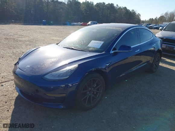 2018 Tesla Model 3 Long Range Battery with VIN 5YJ3E1EA2JF037835, listed as a IAAI auction lot 41667875 with 106,528 mi miles. Bid and sale history available at carsss.com. Image 2.