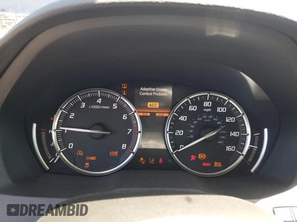 2018 Acura MDX Advance with VIN 5J8YD4H8XJL004325, listed as a Copart auction lot 55131815 with 63,306 mi miles and Salvage title. Bid and sale history available at DreamBid. Image 9.