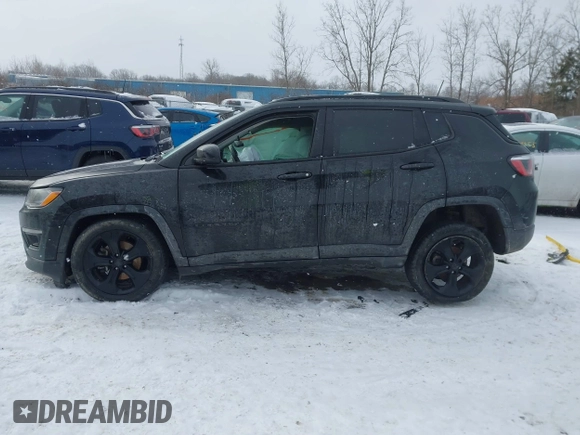 2020 Jeep Compass North with VIN 3C4NJDBB8LT168386, listed as a IAAI auction lot 41621280 with 90,023 mi miles and . Bid and sale history available at DreamBid. Image 13.