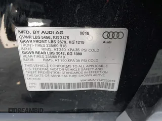 2018 Audi Q5 Premium with VIN WA1ANAFY7J2232619, listed as a IAAI auction lot 42087878 with 39,535 mi miles and . Bid and sale history available at DreamBid. Image 9.