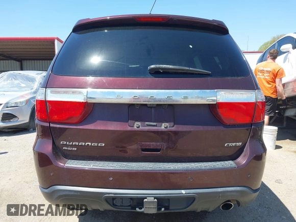 2012 Dodge Durango Crew with VIN 1C4RDJDG0CC337408, listed as a IAAI auction lot 42193647 with 186,352 mi miles and . Bid and sale history available at carsss.com. Image 17.