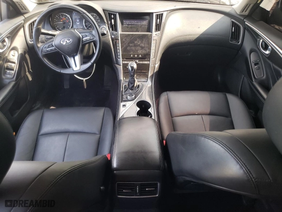 2020 Infiniti Q50 3.0t PURE with VIN JN1EV7AP1LM201983, listed as a Copart auction lot 59481394 with 74,119 mi miles and Salvage Title. Bid and sale history available at carsss.com. Image 8.