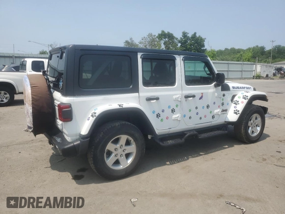2020 Jeep Wrangler Unlimited Rubicon z VIN 1C4HJXFG8LW244882, wystawiony jako Copart lot #59293225 z przebiegiem 36 061 mil mil oraz Szkoda całkowita • Salvage title. Historia ofert i sprzedaży dostępna na DreamBid. Obrazek 3.