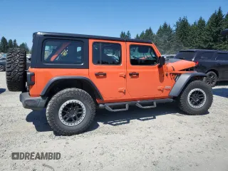 2018 Jeep Wrangler Unlimited Sport с VIN 1C4HJXDG8JW183775, выставлен на аукционе Copart как лот 64964175 с пробегом Не указан миль и Списание • Salvage title. История ставок и продаж доступна на DreamBid. Изображение 3.